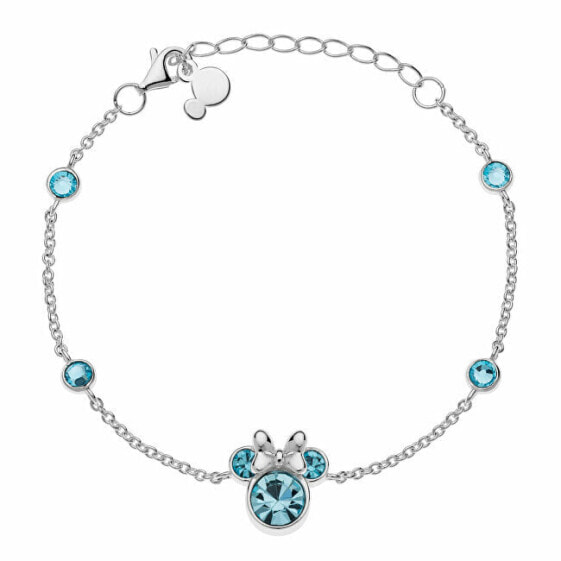 Minnie Mouse silver bracelet with crystals BS00062SRQL-55.CS