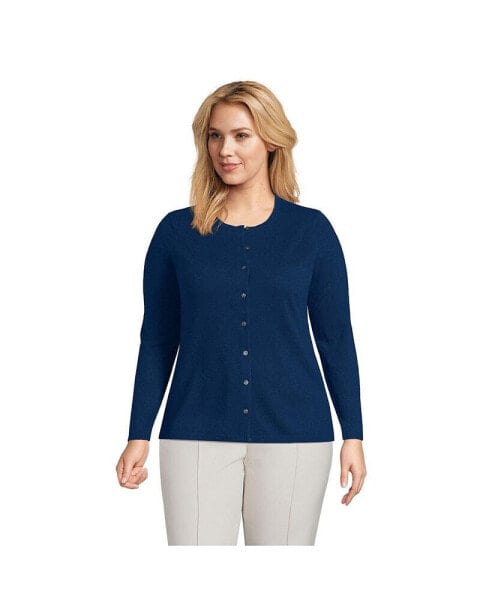 Plus Size Cashmere Cardigan Sweater