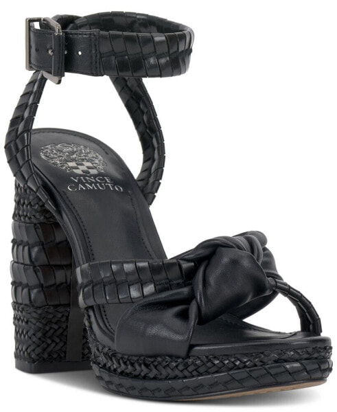 Fancey Woven Platform Dress Sandals