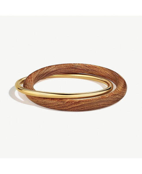 Teak Interlocking Bangles