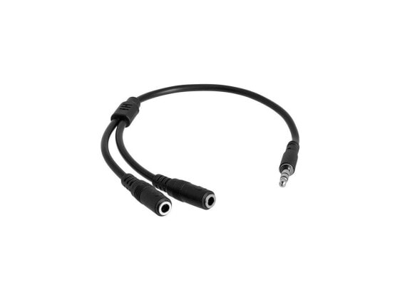 StarTech.com MUY1MFFS Slim Stereo Splitter Cable - 3.5mm Male to 2x 3.5mm Female