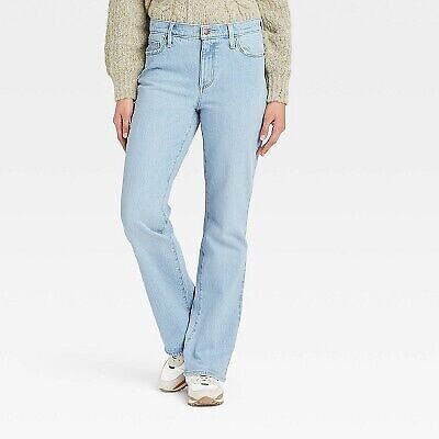 Women's High-Rise Vintage Bootcut Jeans - Universal Thread Light Blue 16