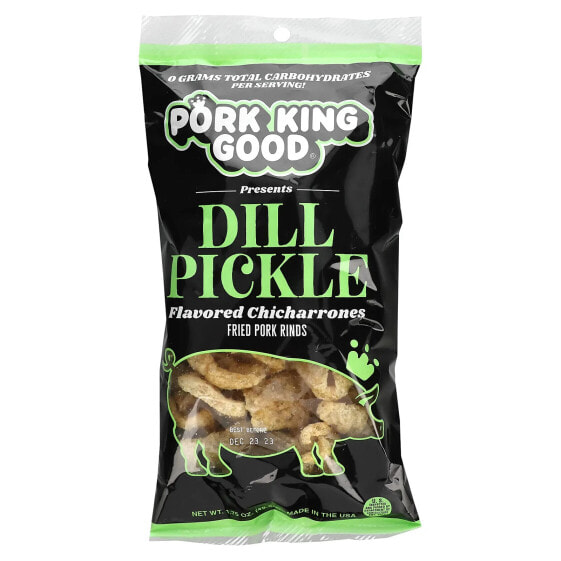 Flavored Chicharrones, Dill Pickle, 1.75 oz (49.5 g)