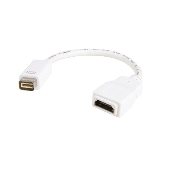 StarTech.com Mini DVI to HDMI Video Adapter for Macbooks and iMacs- M/F, 0.2 m, Mini-DVI, HDMI, Male, Female, Nickel
