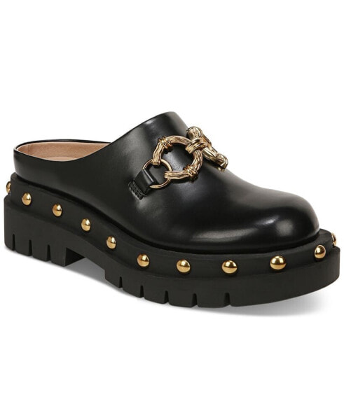 Women's Annie Slip-On Studded Lug Sole Clog Flats