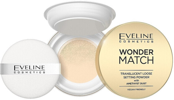 Eveline Wonder Match Translucent Loose Setting Powder With Amethyst Dust