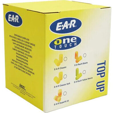 3M E-A-R Classic - Reusable ear plug - In-ear - Yellow - Wireless - 28 dB - Polyvinyl chloride (PVC)