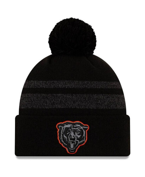 Men's Black Chicago Bears Dispatch Cuffed Knit Hat With Pom