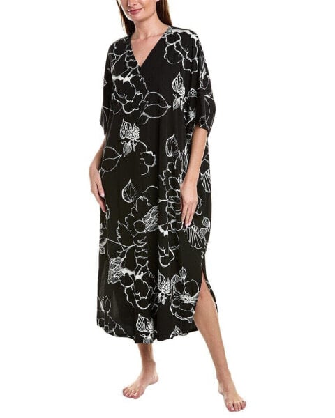 Natori Juliette Caftan Women's Black Xs