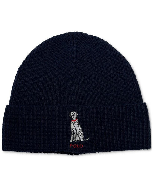 Men's Embroidered Dalmatian Beanie