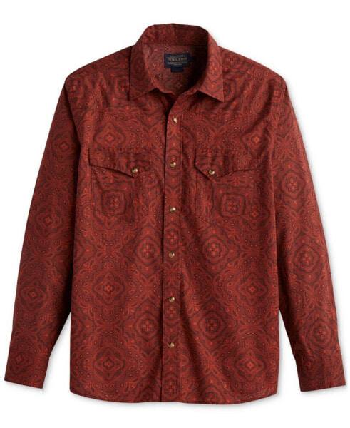 Рубашка мужская Pendleton Laramie Paisley Geo-Print Button-Down Western Shirt