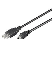 Черный кабель USB A - Micro-USB B 1.5 м Goobay 93623