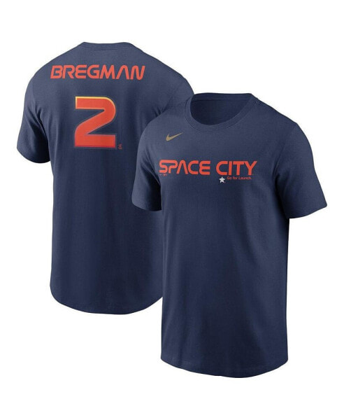 Men's Alex Bregman Navy Houston Astros City Connect Name and Number T-shirt