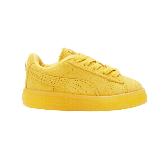 Кроссовки желтого цвета для мальчиков Puma Suede Lace Up Toddler Boys Casual Shoes 384003-01