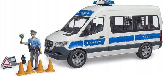 Bruder Sprinter policyjny z figurką policjanta i z modułem światło/dźwięk (02683)