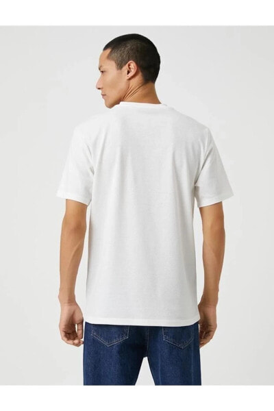 Футболка Koton Basic  Bike Neck Pocket Detail Short Sleeve