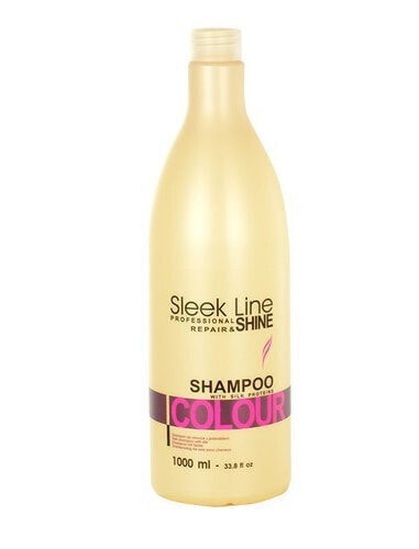 Stapiz Sleek Line Colour Shampoo Szampon z jedwabiem do włosów farbowanych 1000ml