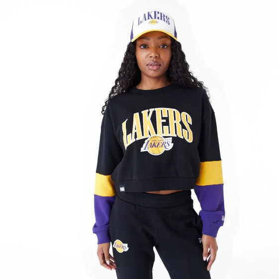 NEW ERA NBA Colour Block Los Angeles Lakers sweatshirt