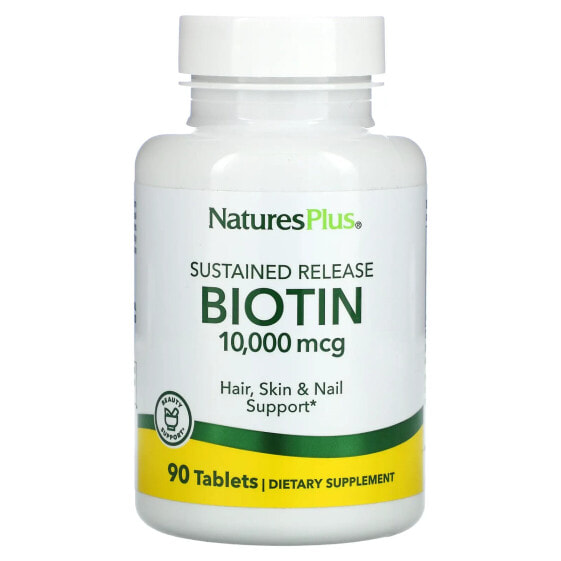 Sustained Release Biotin, 10,000 mcg, 90 Tablets