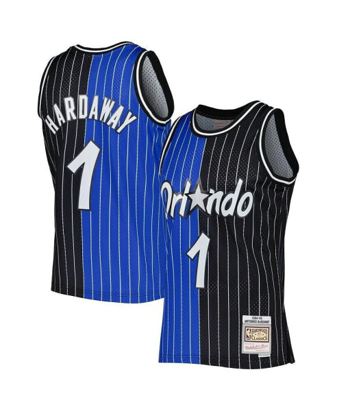 Men's Penny Hardaway Blue, Black Orlando Magic Hardwood Classics 1994-95 Split Swingman Jersey