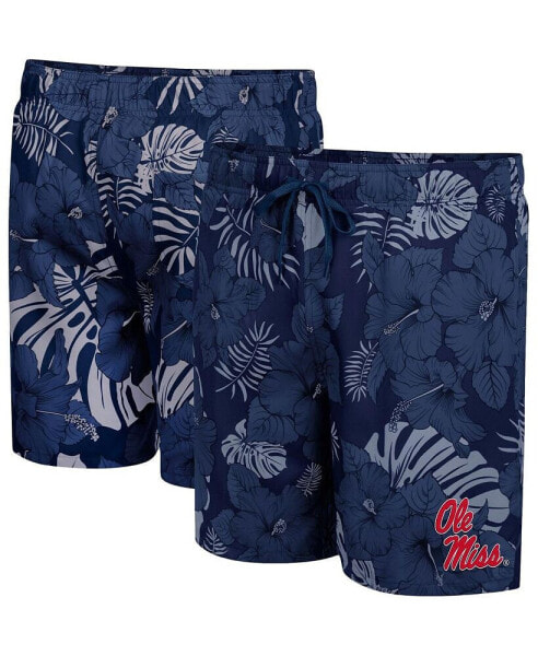 Men's Navy Ole Miss Rebels The Dude Swim Shorts