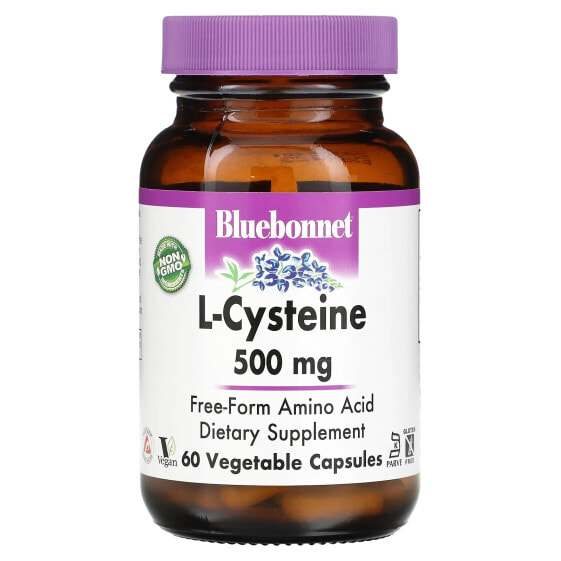 БАД аминокислоты Bluebonnet Nutrition L-Cysteine, 500 мг, 60 капсул