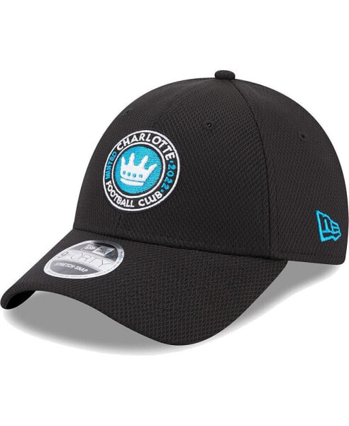 Men's Black Charlotte FC Basic 9FORTY Mesh Snapback Hat