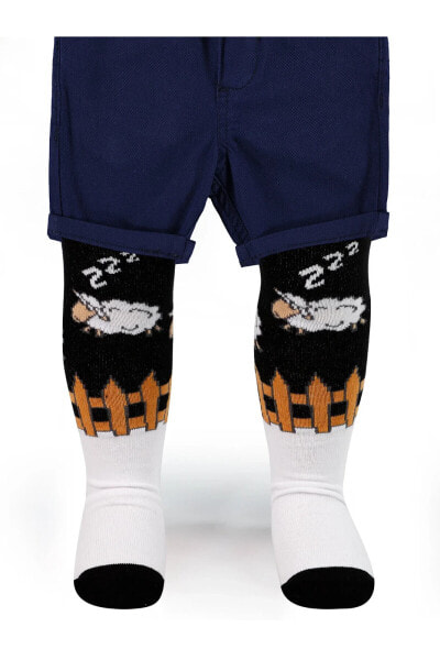 Erkek Bebek Külotlu Çorap 0-12 Ay Siyah