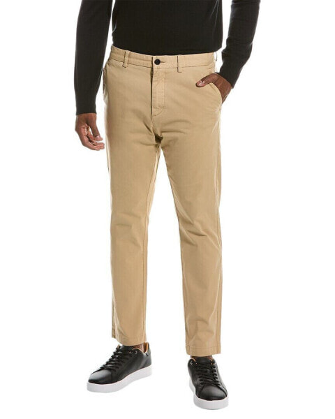 Брюки мужские цвета медиум бежевый Hugo Boss Solid Trouser