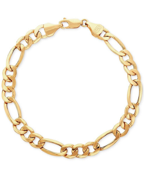 Men's Figaro Link Bracelet in 10k Gold