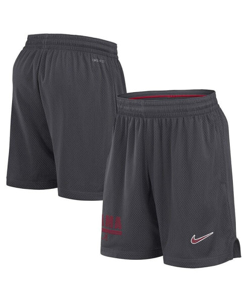 Men's Anthracite Alabama Crimson Tide 2024 Sideline Mesh Shorts