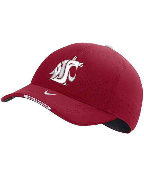 Men's Crimson Washington State Cougars 2023 Sideline Legacy91 Performance Adjustable Hat