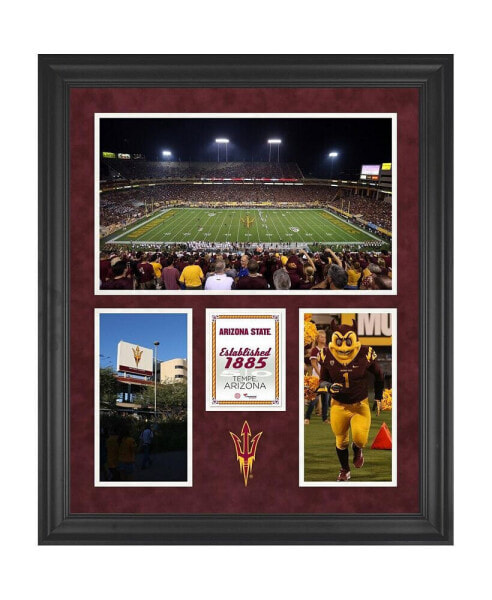 Arizona State Sun Devils Sun Devil Stadium Framed 20'' x 24'' 3-Opening Collage