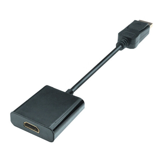 M-CAB Displayport 1.2 to HDMI 1.4 AV Adapter - 1080p Full HD - male/female - 0.20m - black - 0.2 m - DisplayPort - HDMI Type A (Standard) - Male - Female - Straight