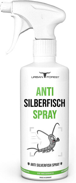 Urban Forest Silverfish Spray for Fighting Silverfish, Anti-Silverfish Agent and Odourless Universal Repellent for Indoor Use, Long-Term Effect, Silverfish Repellent, Anti-Silverfish Spray, 500 ml