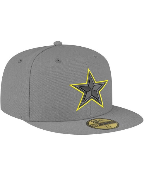 Men's Graphite Dallas Cowboys Volt 59FIFTY Fitted Hat