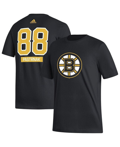 Men's David Pastrnak Black Boston Bruins Fresh Name and Number T-shirt