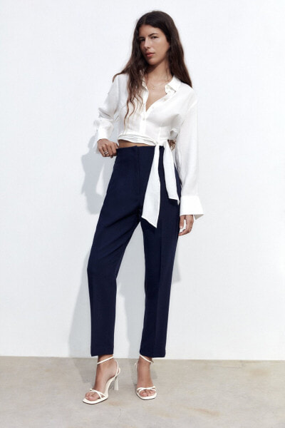 High-waist trousers