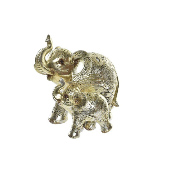 Decorative Figure DKD Home Decor Golden Elephant Colonial 17 x 11 x 15 cm