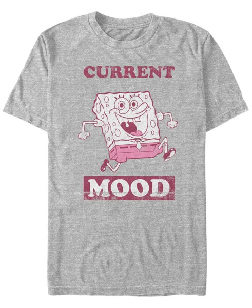 Men's SpongeBob Mood Short Sleeve Crew T-shirt