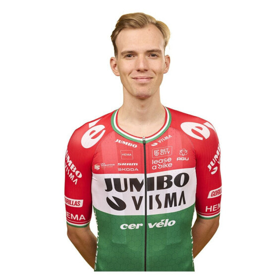 AGU Jumbo-Visma Hungarian Champion Replica 2023 Short Sleeve Jersey