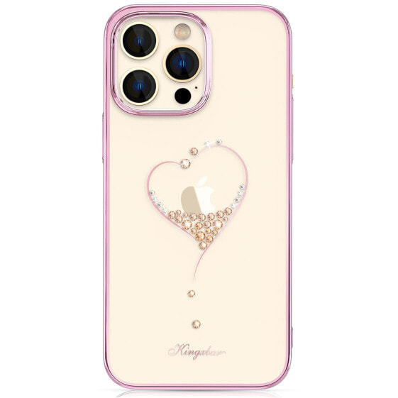 Чехол для смартфона Kingxbar Wish Series для iPhone 14 Pro Max с кристаллами розового цвета