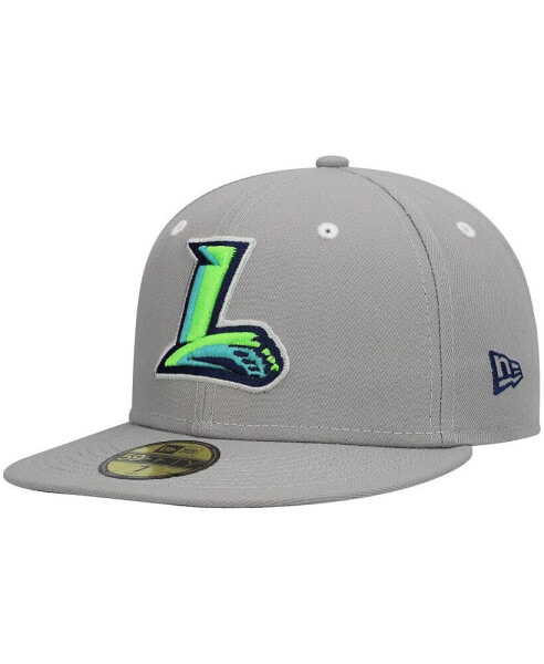 Men's Gray Lynchburg Hillcats Authentic Collection Road 59FIFTY Fitted Hat