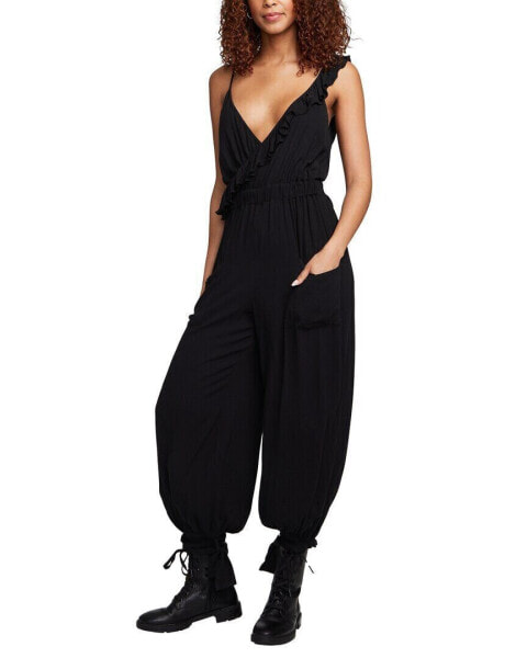 Chaser Heirloom Woven Slash Jumpsuit Women's M