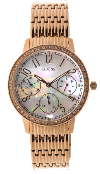 Часы наручные женские Guess Lattice 38 мм Edelstahl + Gehäuse Quarz W1086L2