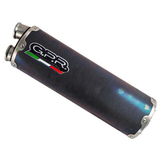 GPR EXHAUST SYSTEMS Dual Poppy Slip On Muffler CRF 1000 L Africa Twin 15-17 Euro 3 Homologated