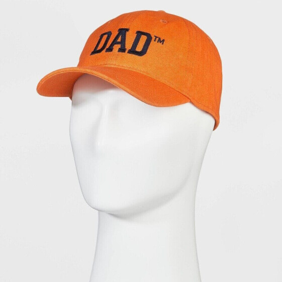 Goodfellow & Co Mens Orange Cotton Canvas Baseball with Embroidered Hat One-Size