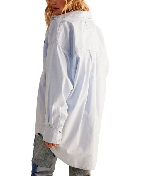 Women's Freddie Button-Front Cotton Shirt