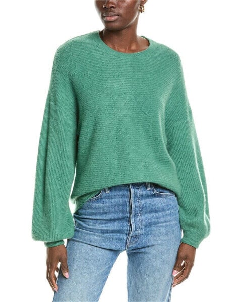 Naadam Coastal Balloon Sleeve Crewneck Cashmere Sweater Women's