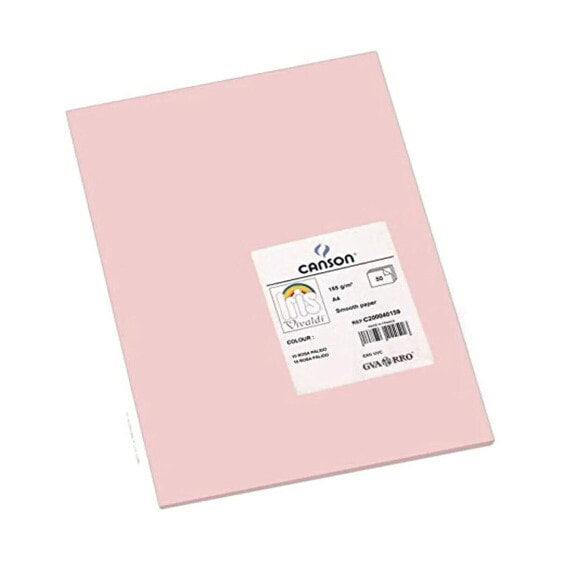 Картон для поделок IRIS Цветной Светло-розовый 50 х 65 см (25 штук)